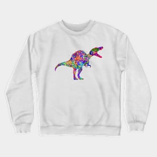 Spinosaurus dinosaur watercolor Crewneck Sweatshirt